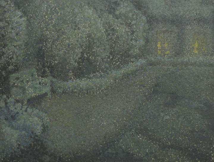Le jardin blanc au clair de lune, Gerberoy